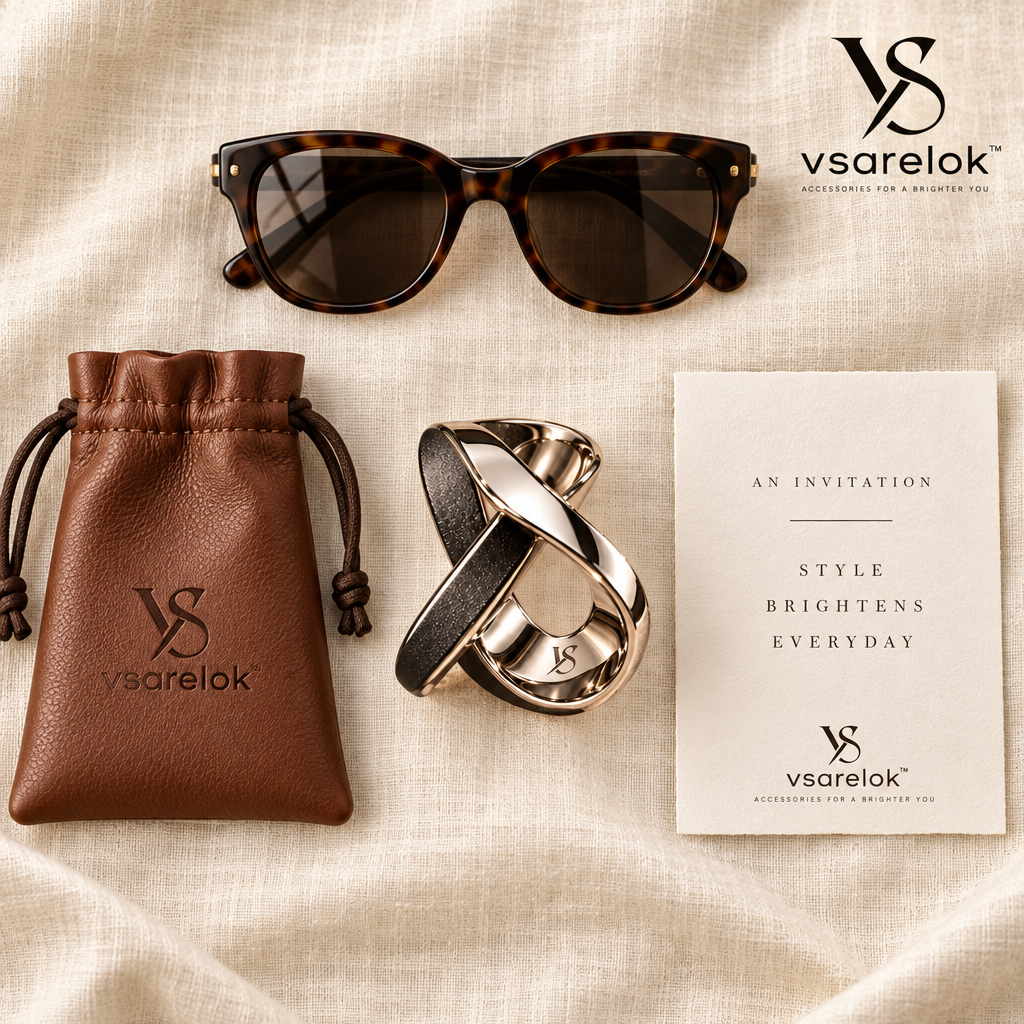 vsarelok™ HelixFold Sculptural Mobius Loop Titanium Scarf & Shawl Ring