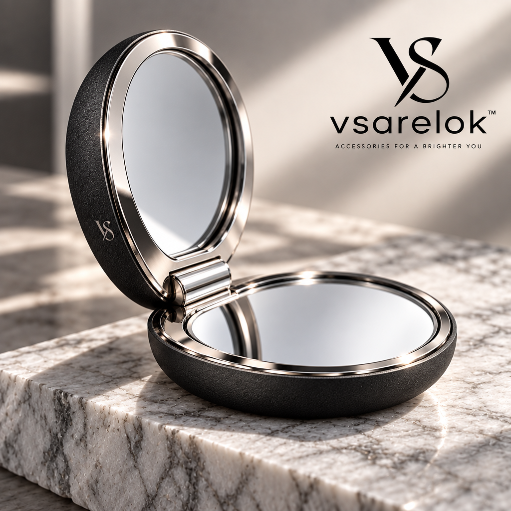 vsarelok™ AeroReflect CNC-Machined 8mm Ultra-Slim Dual Compact Mirror