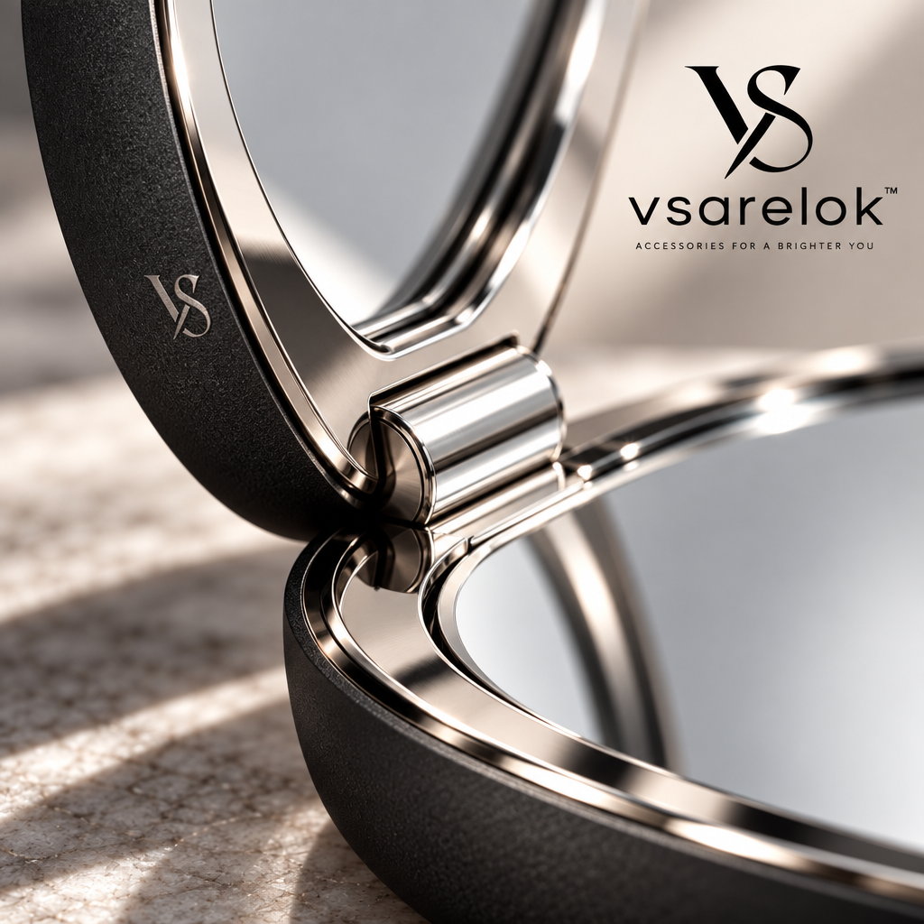 vsarelok™ AeroReflect CNC-Machined 8mm Ultra-Slim Dual Compact Mirror