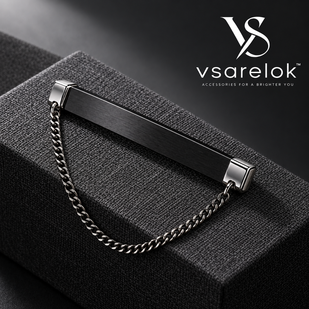 vsarelok™ AeroBar Magnetic Pinless Collar Bar with Detachable Drape Chain