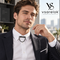 vsarelok™ AeroBar Magnetic Pinless Collar Bar with Detachable Drape Chain