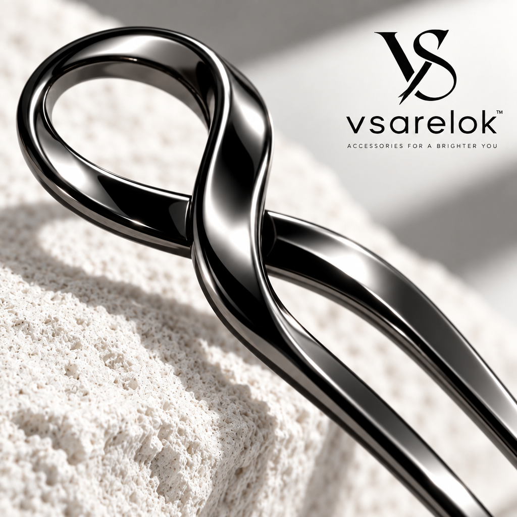 vsarelok™ InfinitySculpt Cold-Forged Fluid Dual-Prong French Hair Pin