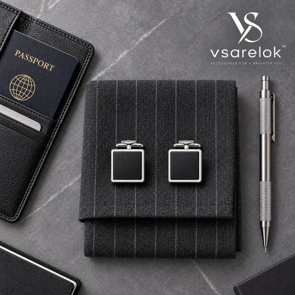 vsarelok™ AeroQuad CNC Aircraft Alloy Architectural Ceramic Cufflinks