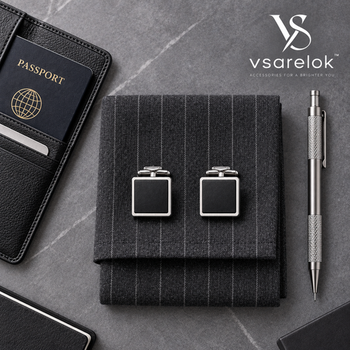 vsarelok™ AeroQuad CNC Aircraft Alloy Architectural Ceramic Cufflinks