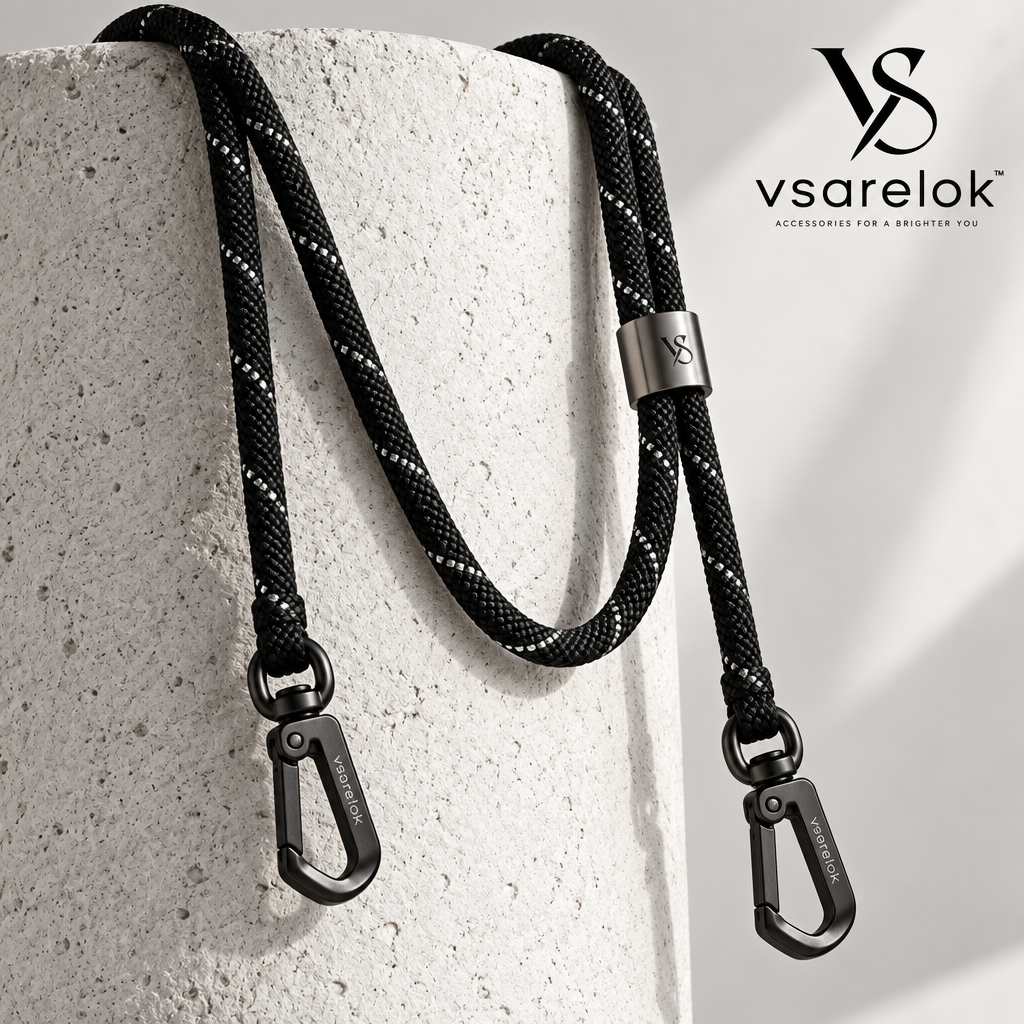 vsarelok™ CrossStrap Heavy-Duty Woven Crossbody Wearable Accent Lanyard